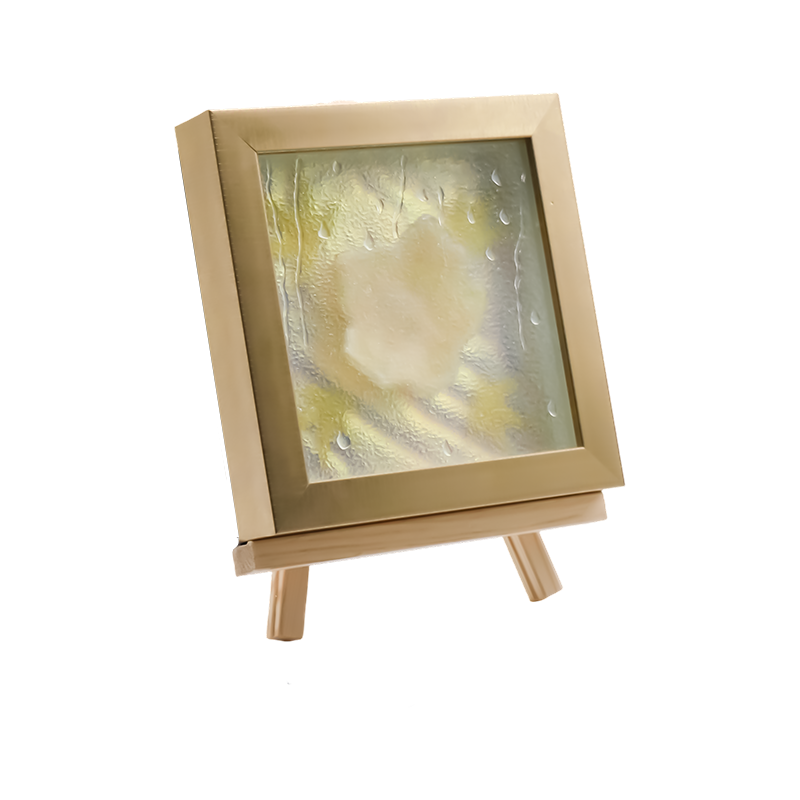 Vierkant lichtgeel esdoornblad kunstlicht - Maple Frost