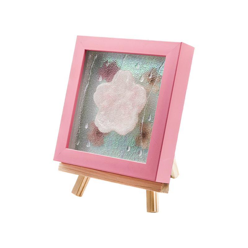 Geel houten frame kersenbloesem kunstlamp-Yozakura Rain