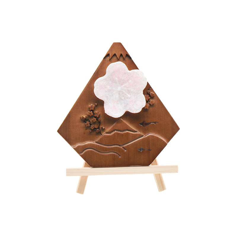 Japanse desktop Maihui houtkunstlamp - Houten sneeuwpiek